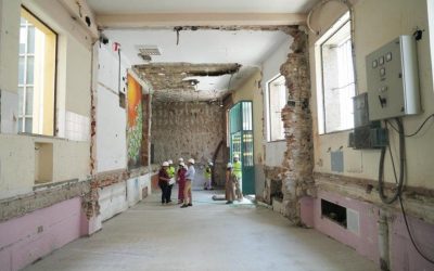 De caballetes a andamios: el centro de mayores con ‘más arte’ de Valladolid toma forma